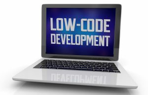 Low-code,Development,Programming,Platform,Software,Laptop,Computer,3d,Illustration