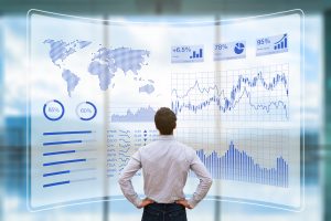 Person,Using,A,Futuristic,Hud,Interface,Screen,With,Data,And